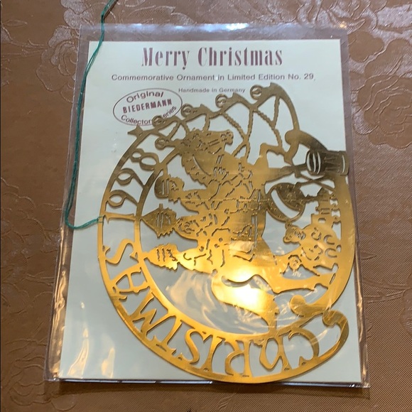 Biedermann Holiday Biedermann Vintage Brass Christmas Ornament